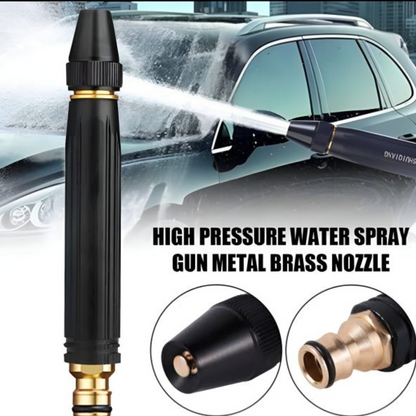 Multifunctional Hose Pipe Metal Nozzle Spray Gun For Watering Flowers Washing Glass, Car Wash Water Gun